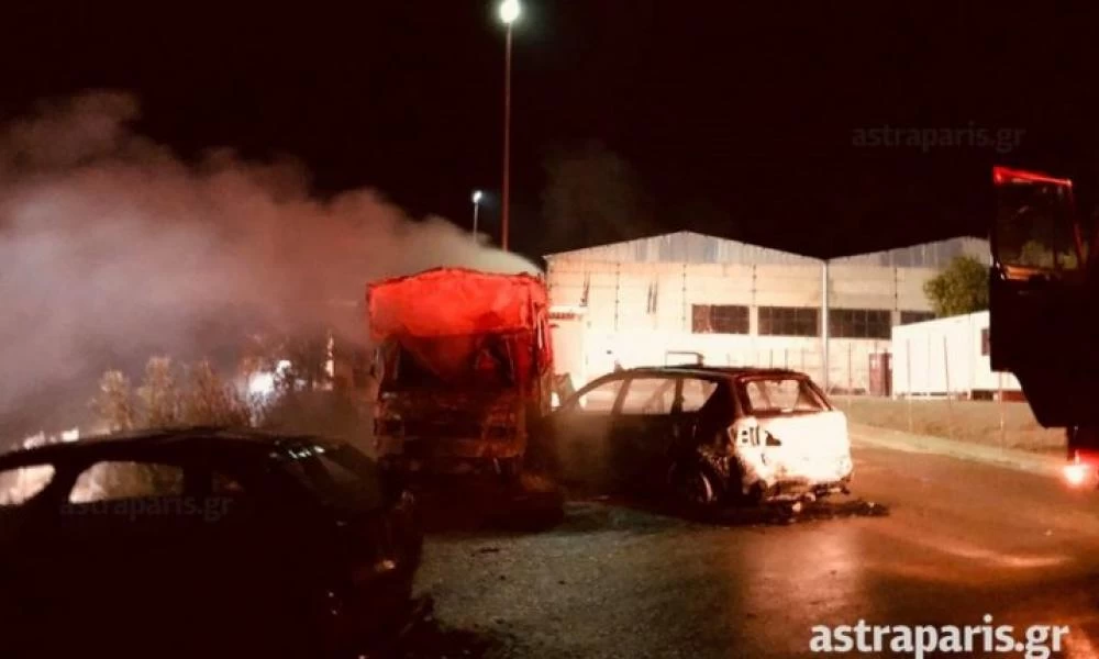 Επεισόδια στον καταυλισμό της ΒΙΑΛ - Aλλοδαποί έκαψαν περιπολικό!